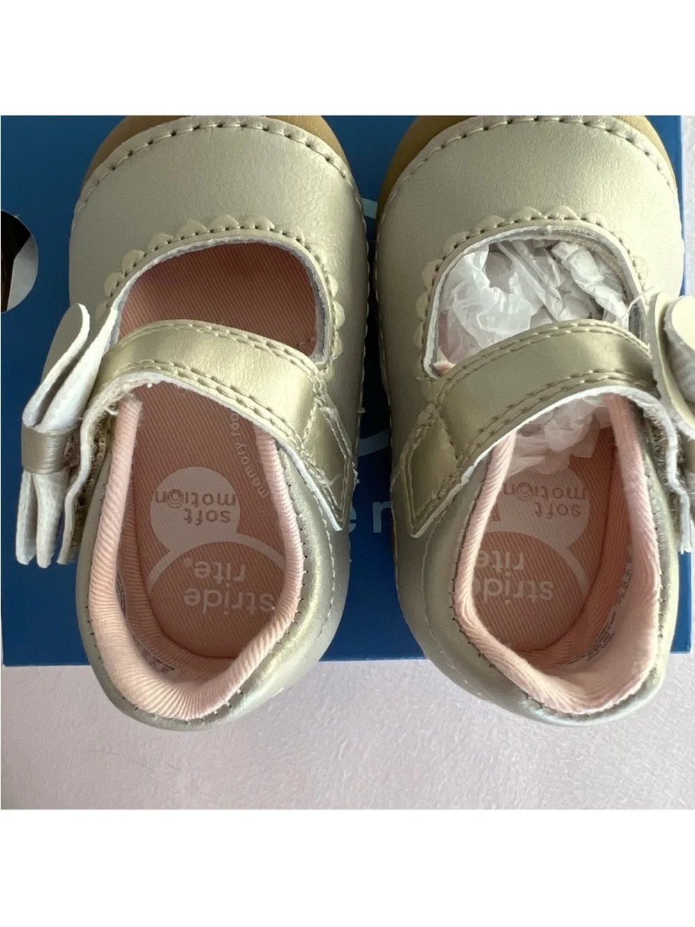 Stride Rite Girls-Toddler- Champagne-Soft Motion Makayla Mary Jane-NIB